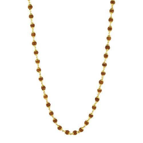 108 Rudraksha with Silver Plated Caps Necklace for wholesale by The sattva collection