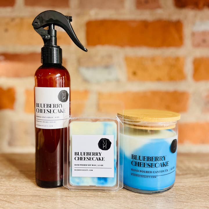 Mad House Candle Co. - Wholesale Jar/Filled Candle - Blueberry Cheesecake