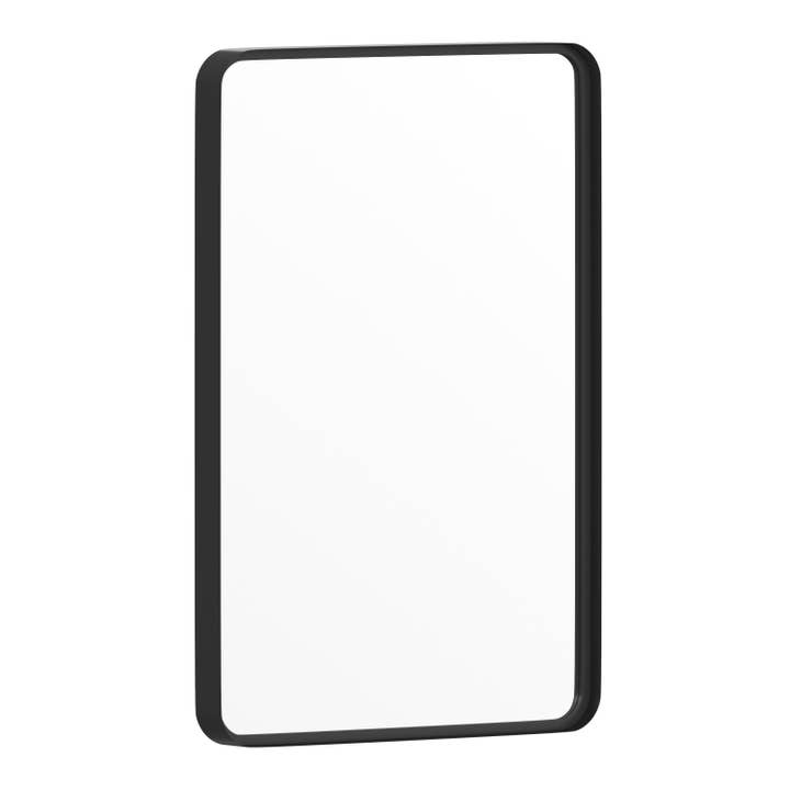HBCY Black 20" x 30" Rectangle Metal Frame Wall Mirror for wholesale on Faire