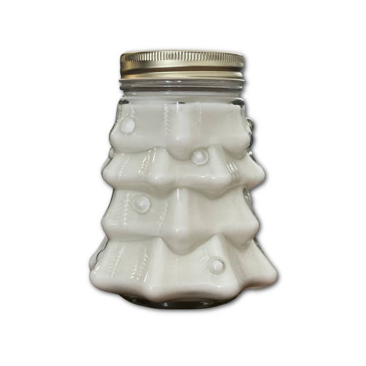 Oily Blends - Wholesale Jar/Filled Candle - Christmas Tree Soy Wax Christmas Candles Decor 20 oz
