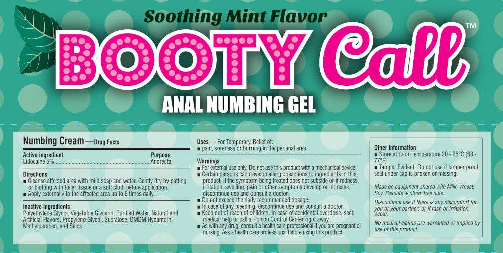 Little Genie Productions - Wholesale Delay Gel - Booty Call Anal Numbing Gel- Mint3