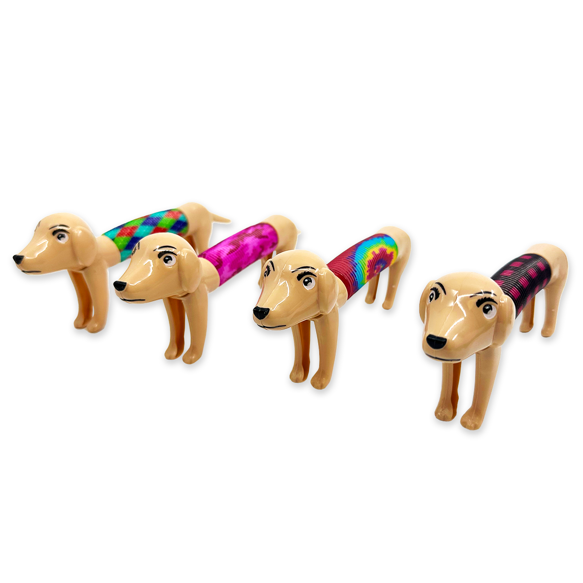 Novelty Brands - Wholesale Fidget Toy - Kids - So Much Fun! Bendy Fidget Tube Dog Assortment - 12/Pack3