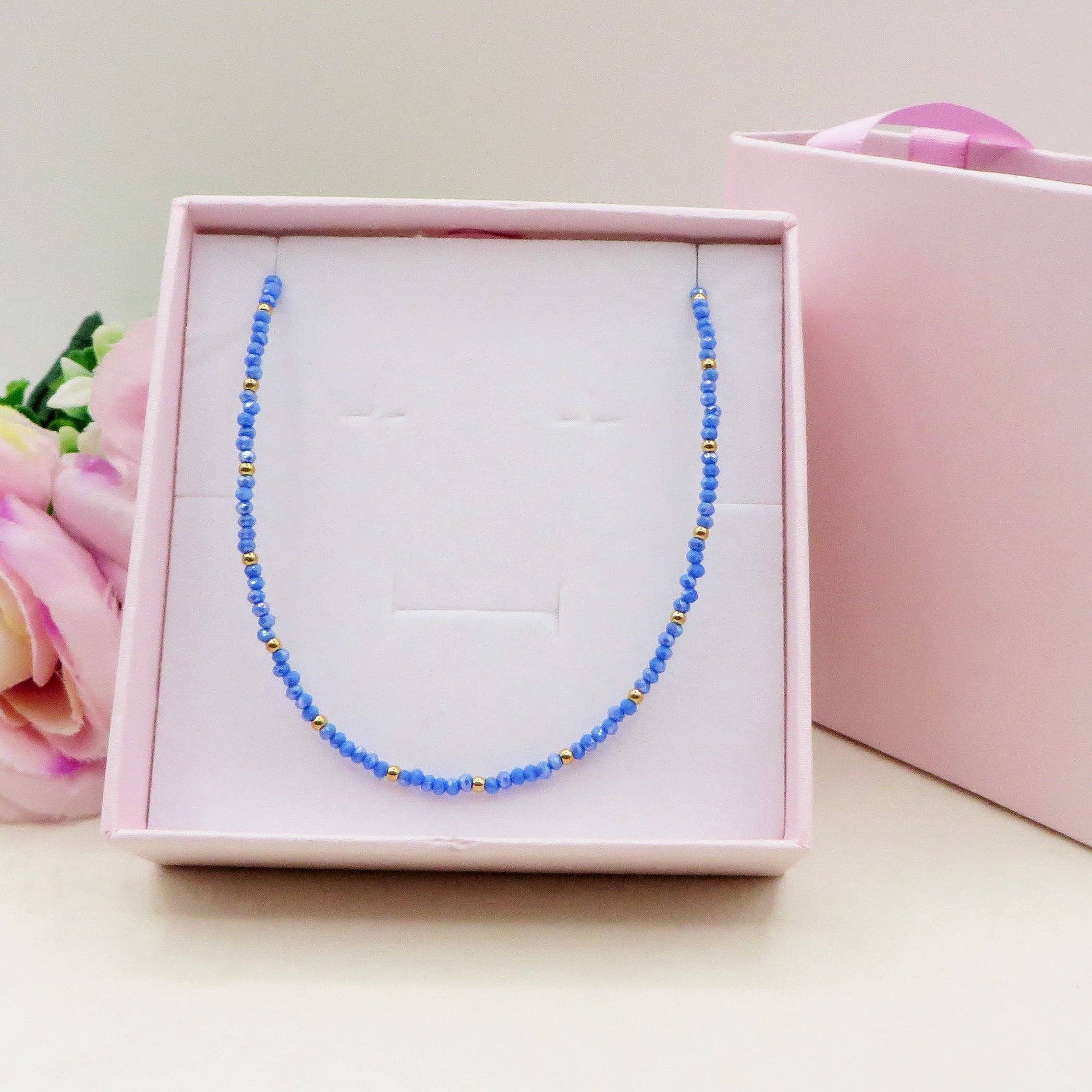 Daemon srls - Wholesale Beaded/Pearl Necklace - OCEAN - Collana perline cristallo e ACCIAIO inossidabile colori brillanti5