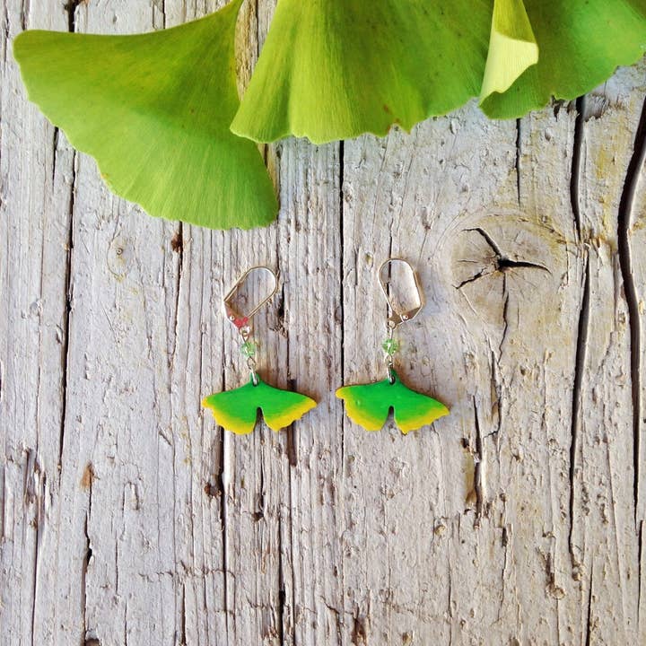 Ginkgo-Ohrringe für den Großhandel von Daffodil