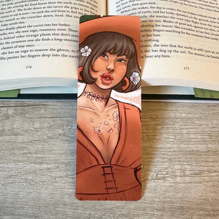 Apricot Witch Bookmark – 6"x2" for wholesale by Rainbow Coven Designs