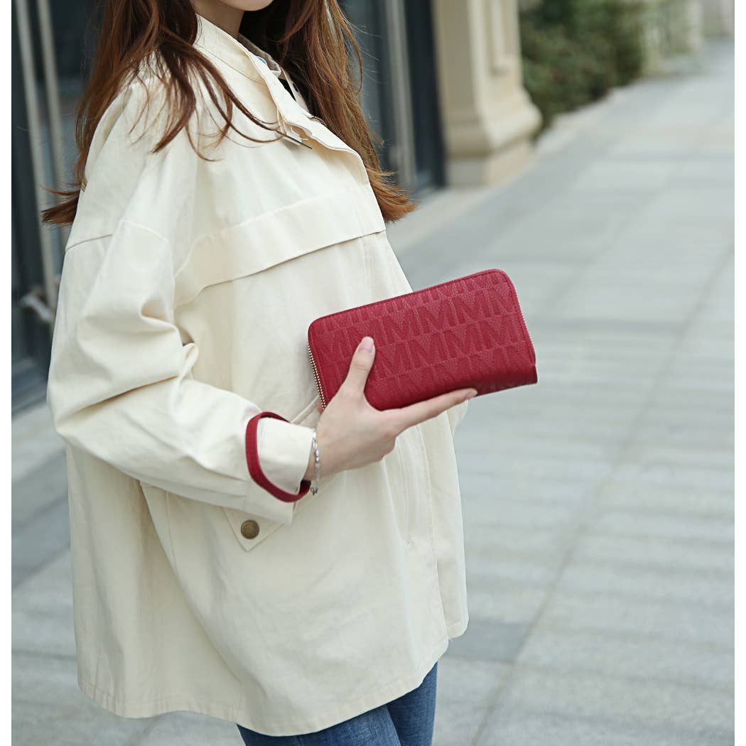 MKF Collection – Engroshandel Tegnebog - Dame – MKF Lisbette Præget M Signature Pung Håndtaske Kvinder15