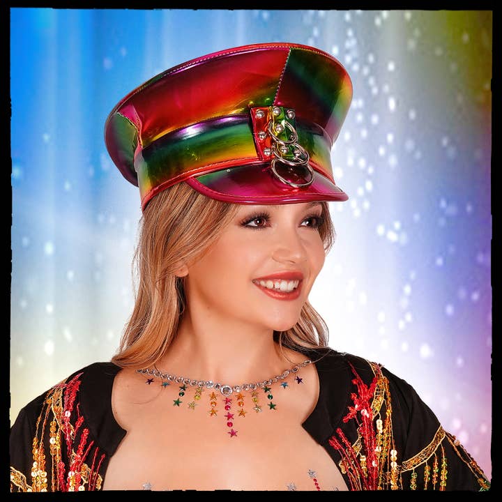 69590 - Politiehoed met ringen voor wholesale door Western Fashion