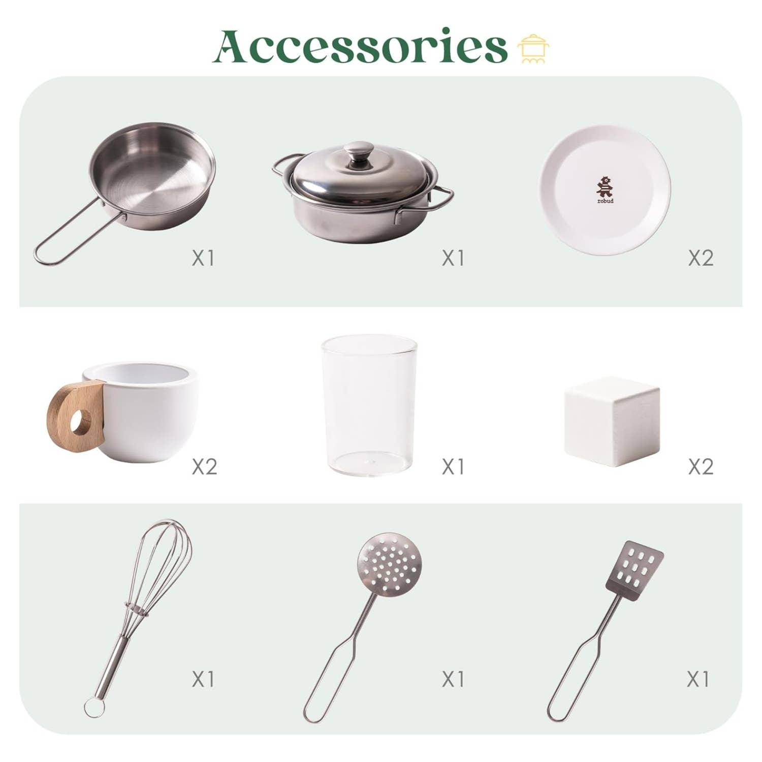 Robud & Mewoofun Official Store - Vendita all'ingrosso Set di giocattoli - Bambini - Set cucina giocattolo in legno Robud Large per bambini4