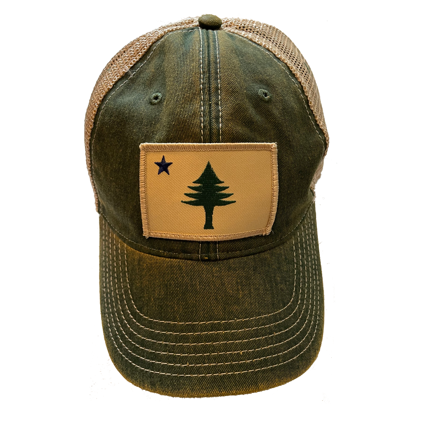 Original Maine - Wholesale Trucker Hat - Unisex - Original Maine Flag Faded Trucker Hat3