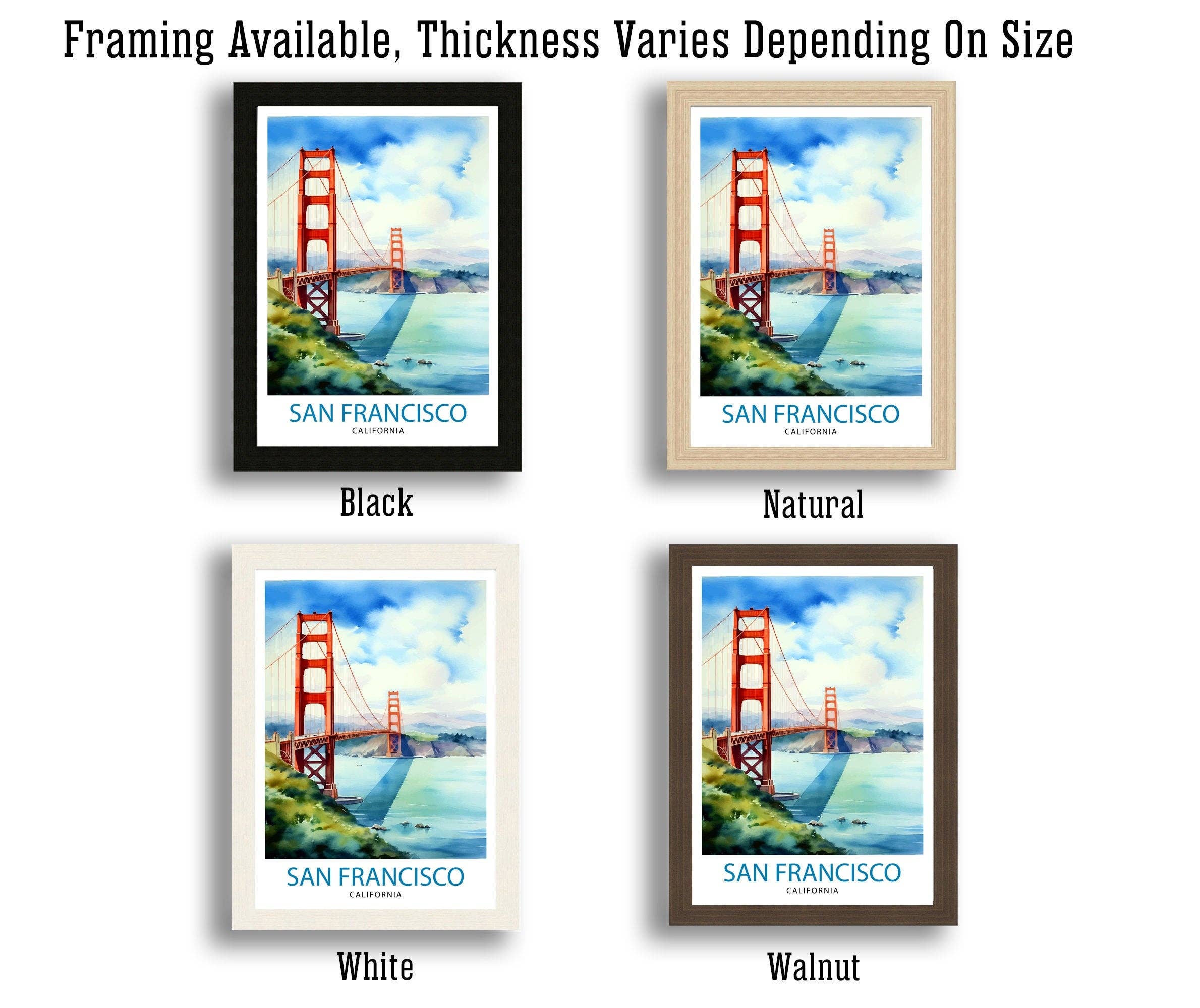 InkNPrintz – wholesale Art print – San Francisco Travel Poster6