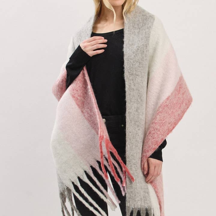 MiMi Wholesale - Wholesale Scarf - Women's - MS0452 Solid Brushed Fringe Scarf2