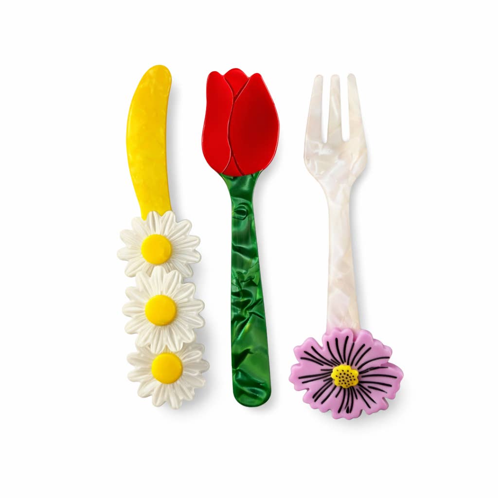 MackBecks - Wholesale Assorted Cutlery Set - Wildflower Cutlery Set