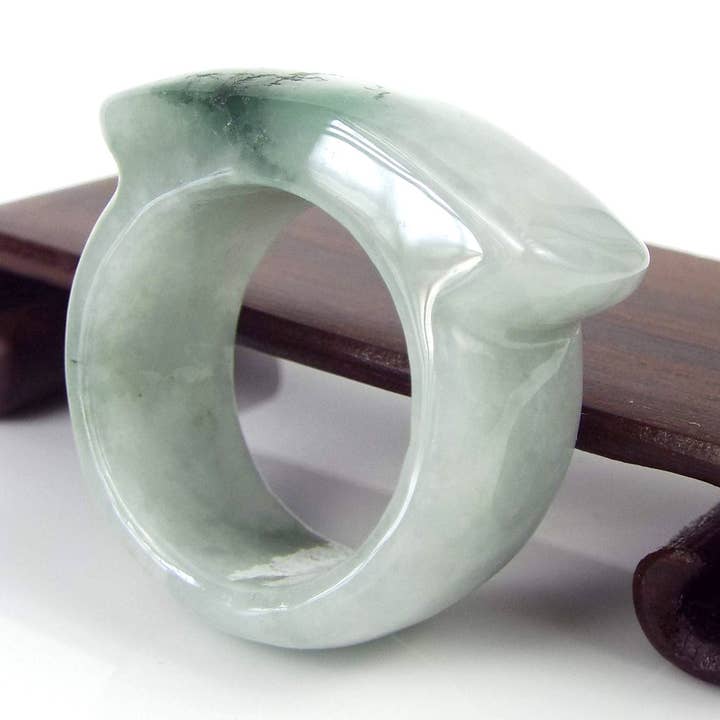 Anel Jade Natural Tamanho Us 9,75 - 19.75", Estilo de Cadeira por atacado de Vintagecollection888