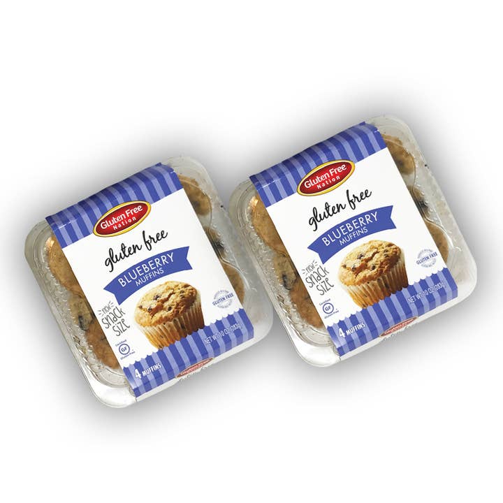 Gluten Free Blueberry Muffins Bulk Case (24 Count) for wholesale by Gluten Free Nation