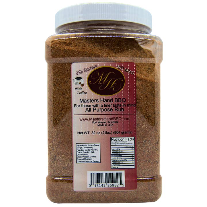 All Purpose Rub 32oz 30RO32 for wholesale by Master's Hand BBQ