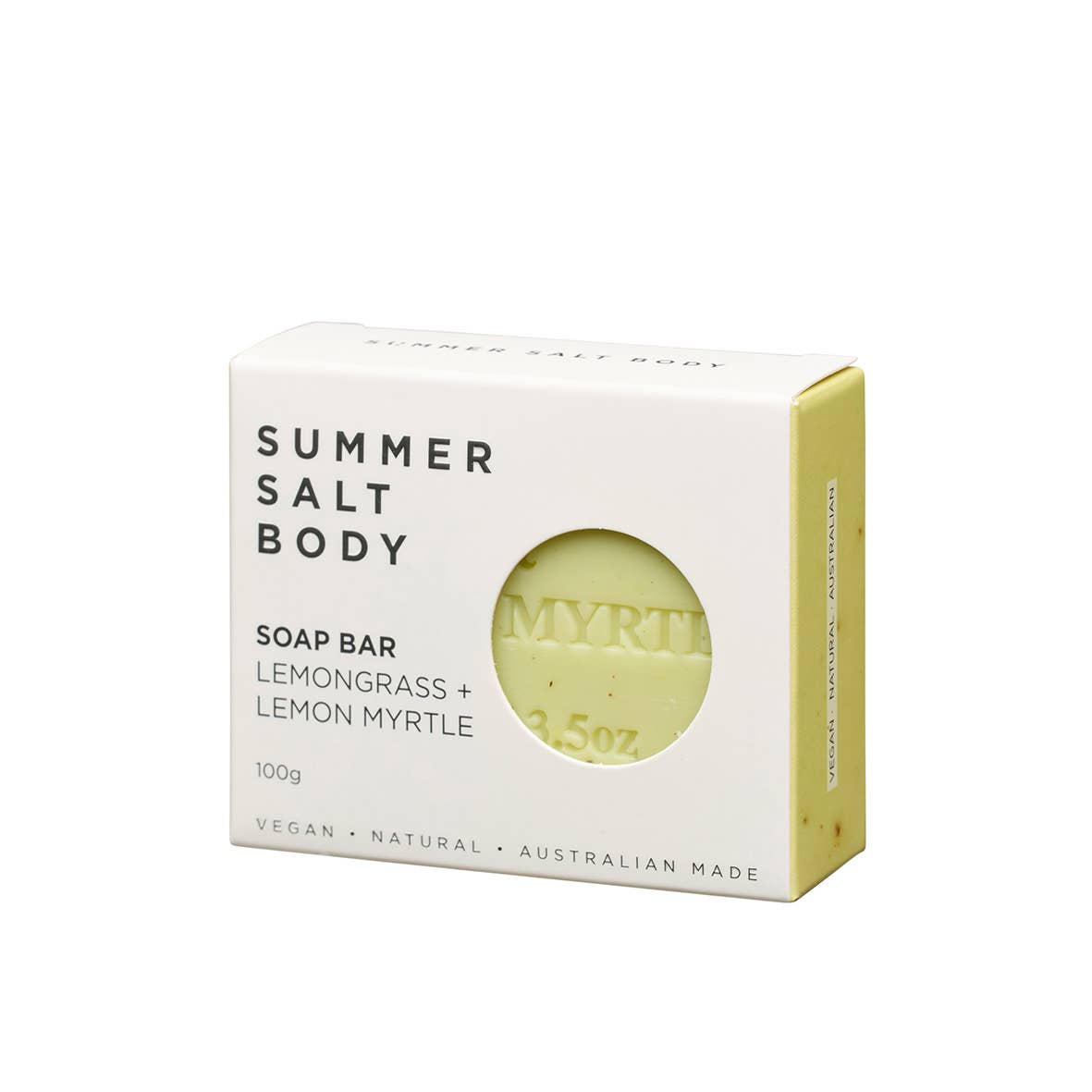 Summer Salt Body - Wholesale Bar Soap - Lemongrass & Lemon Myrtle Soap Bar - 100g0