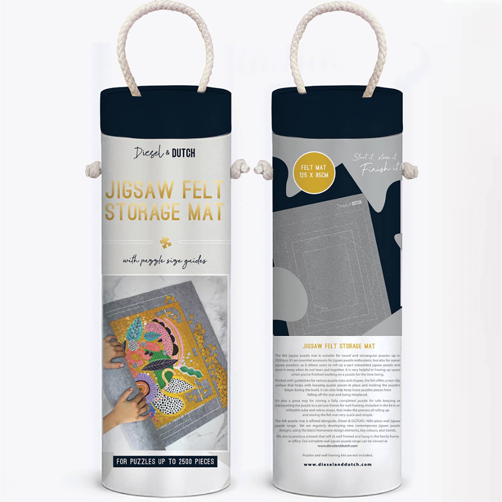 Diesel & Dutch – wholesale Puzzle – Adult – Jigsaw Felt Roll Up Storage Mat [6]3