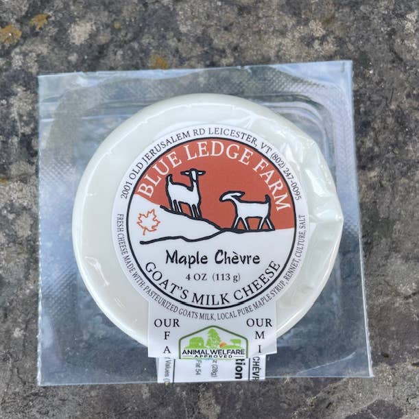 Blue Ledge Farm Maple Chevre medallion for wholesale by Blue Ledge Farm