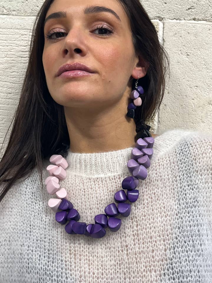 Houten ketting met Marokkaans ontwerp voor wholesale door Bijondo