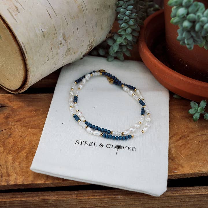 Steel & Clover - Wholesale Beaded/Pearl Necklace - Girouxville Pearl & Bead Necklace
