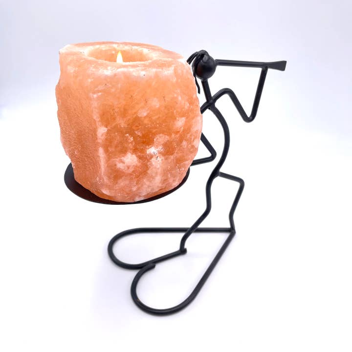 Page Imports - Wholesale Candle Holder - Natural Salt Votive Candle Holder with Bugler Stand2