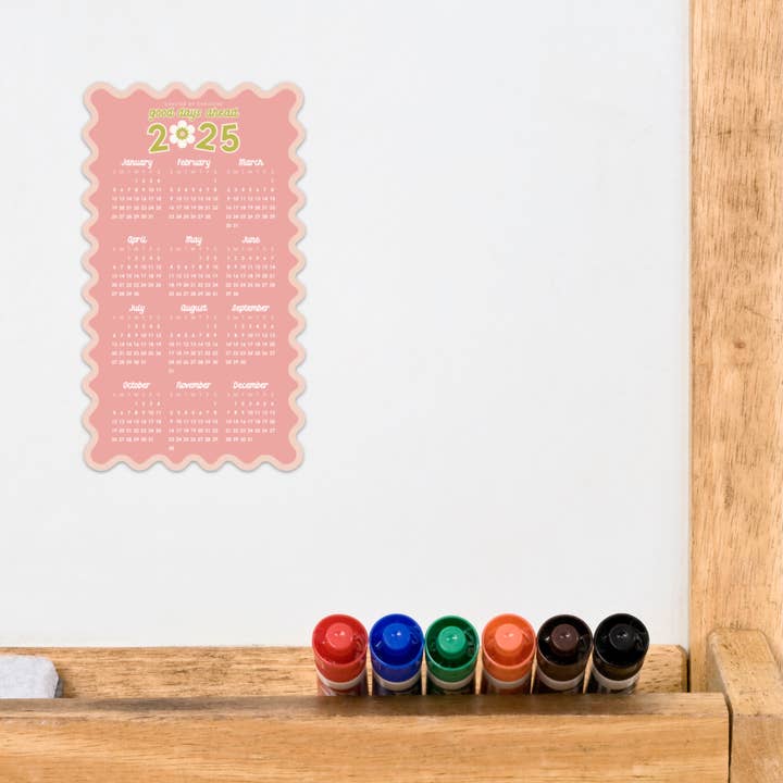 Created By Christine – Großhandel Kalender – Magnetkalender 2025 | 12-Monats-Kühlschrankkalender