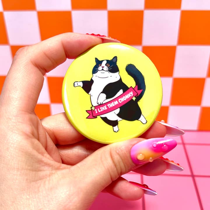 Funny Cats Cat Mom Button Pin Pinback Button for wholesale by Stickers+ X Ashley Bexar