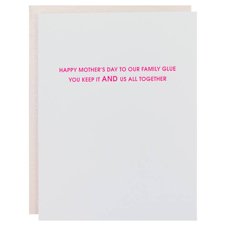 Our Family Glue, Keeping Us Together - Mother's Day Card for wholesale by Chez Gagné