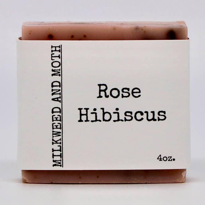 Milkweed and Moth - Wholesale Bar Soap - Rose Hibiscus Handmade Bar Soap0