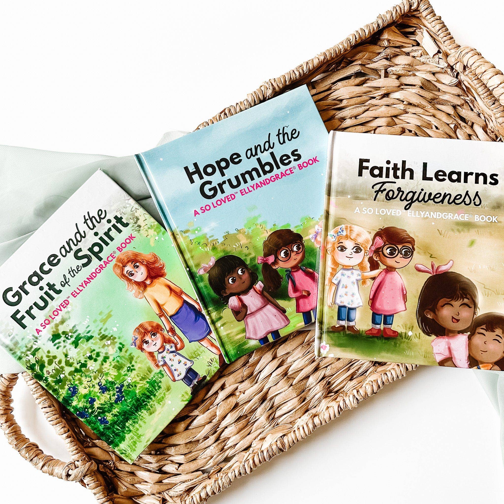 EllyandGrace - Venta al por mayor Muñeca - Niños - Juego de muñecas de lino y libro cristiano «Hope & the Grumbles»9