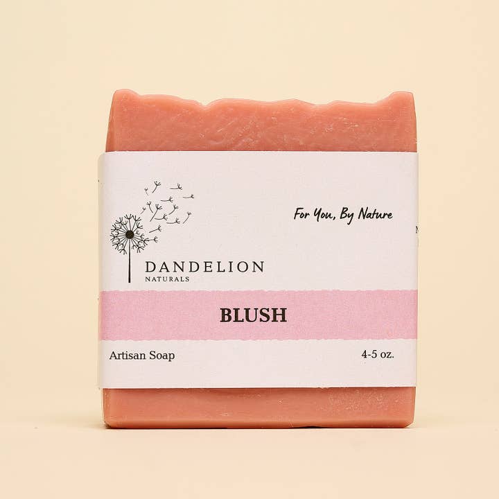 Dandelion Naturals - Wholesale Bar Soap - Patchouli + Lavender + Geranium Bar Soap | Blush