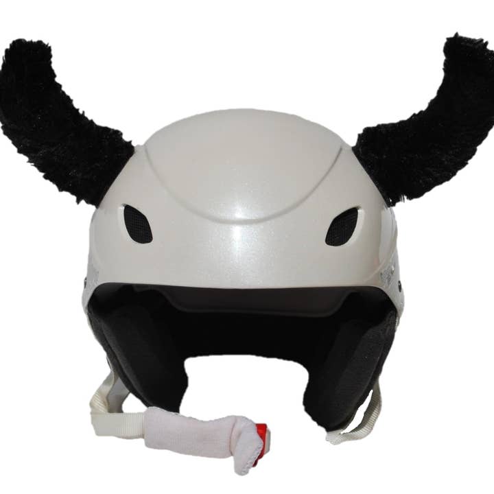 Pink Yak - Wholesale Sporting Accessories - Plush Black Horns for Ski Helmets and other Helmets1