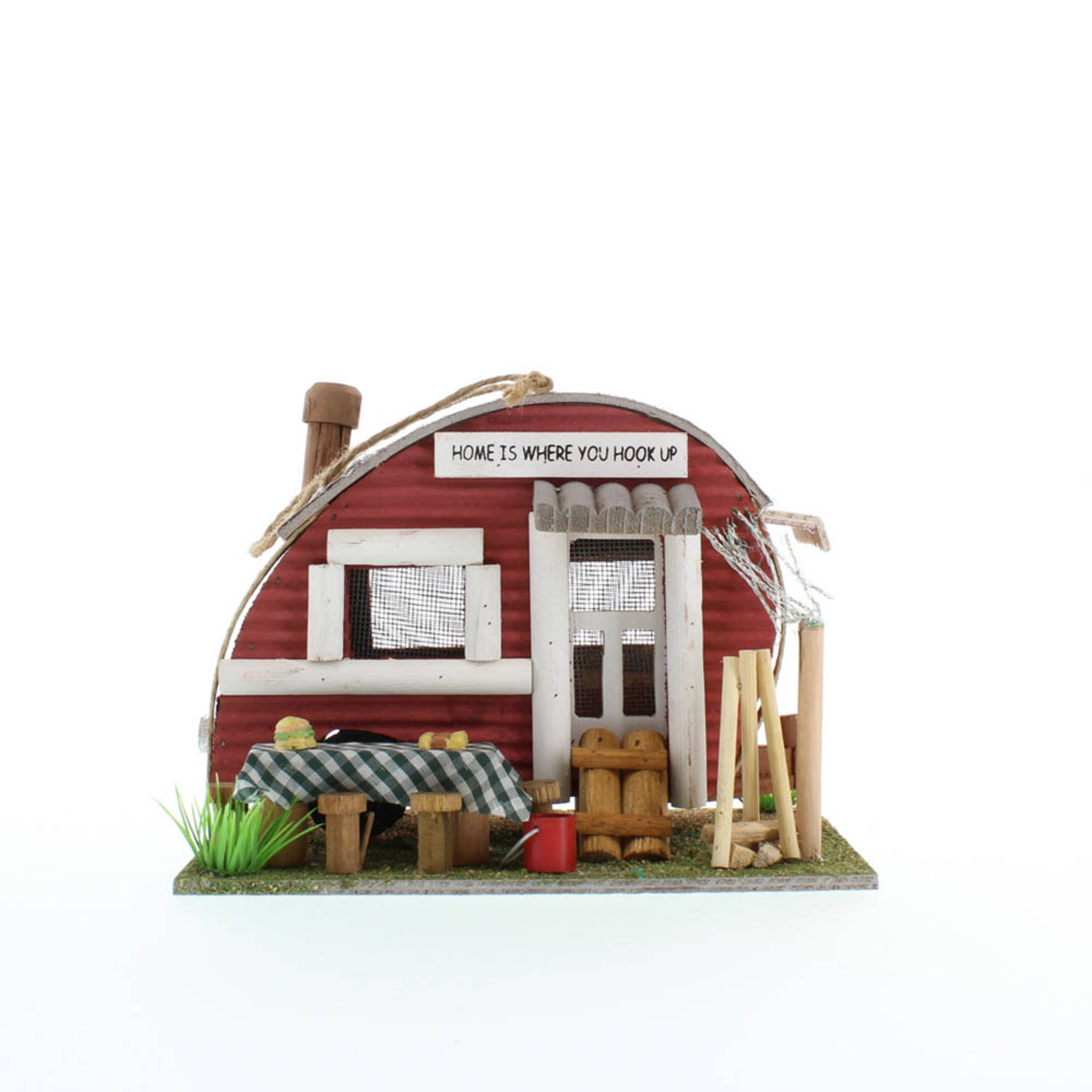 Zingz Home - Wholesale Bird House - Red Trailer Birdhouse2