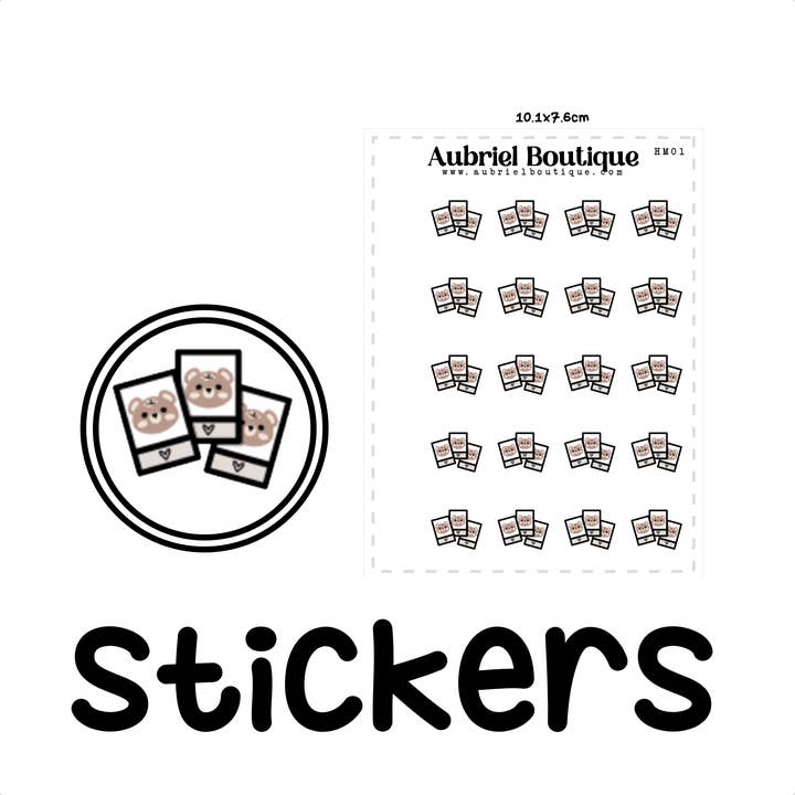 POLAROID, autocolantes para planeador — HM01 por atacado de AubrielBoutique