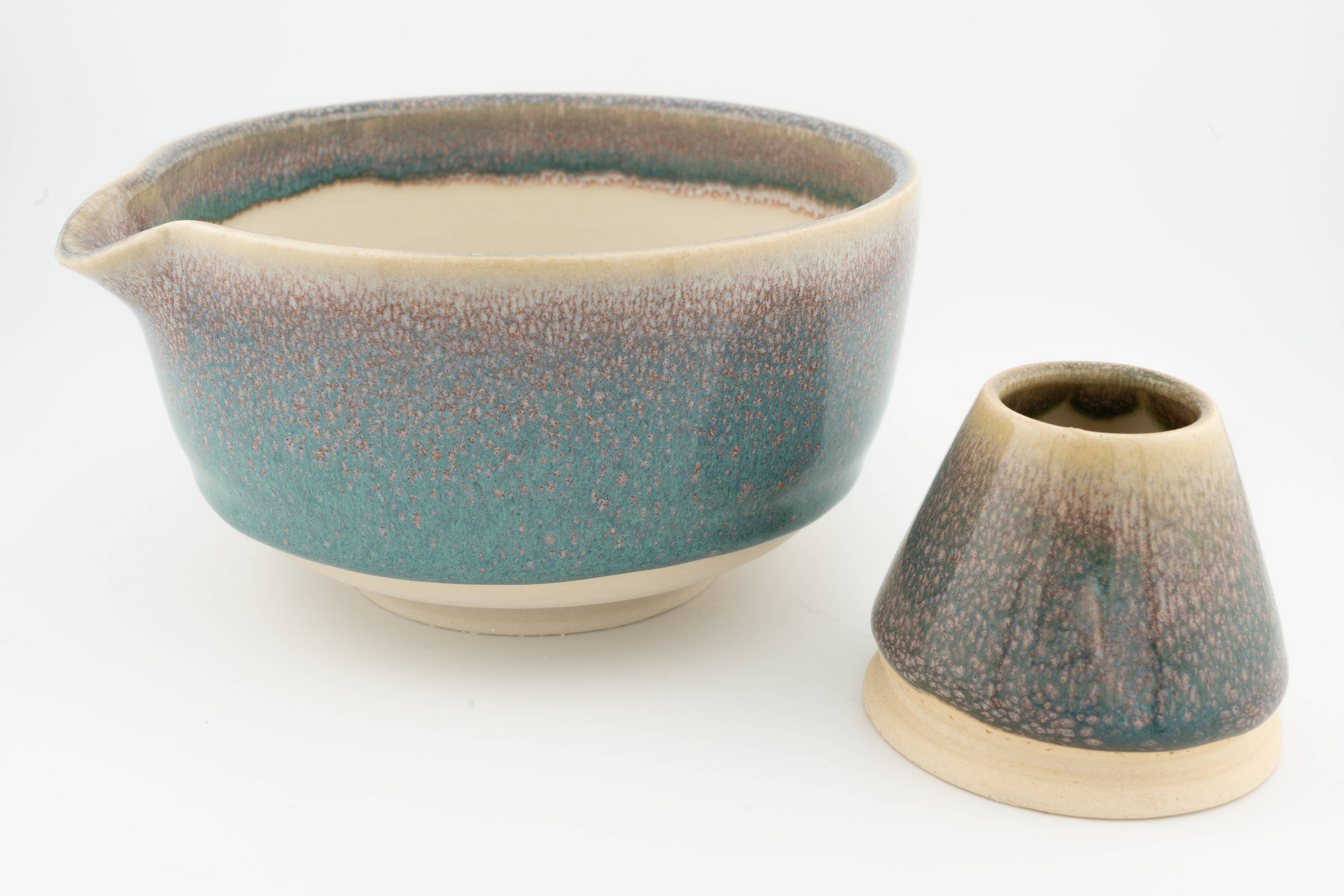 Swan City Ceramics – wholesale Tea set – Matcha Bowl with Whisk Holder, Handmade Ceramic, Chawan7