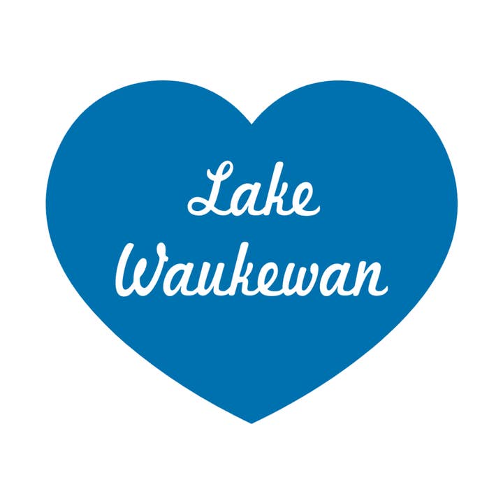 CUSTOM Lake Heart Magnet for wholesale by Nahamsha Gifts
