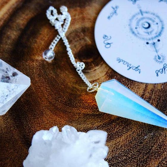 Ark Made - Wholesale Meditation Supplies - Divination Quartz & Opalite Pendulums5