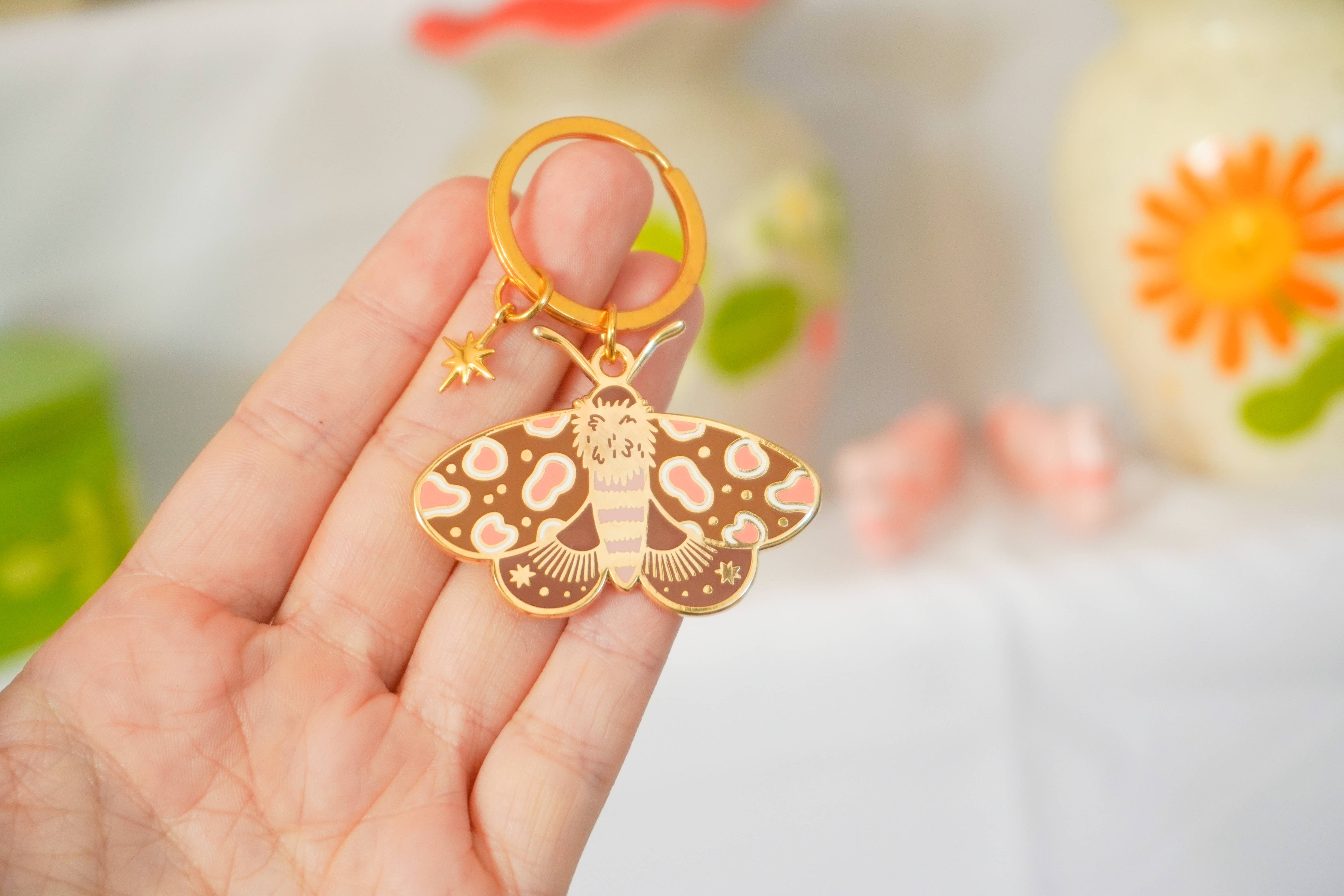 Ocean Hughes - Wholesale Keychain - Women's - Moth Enamel Keychain3