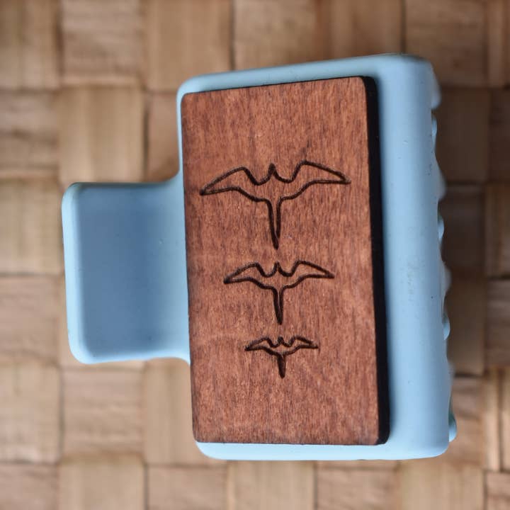 Revel Sun Hawai'i – wholesale Hair clip – Women’s – Mini Handmade Wood Engraved Hair Clip2