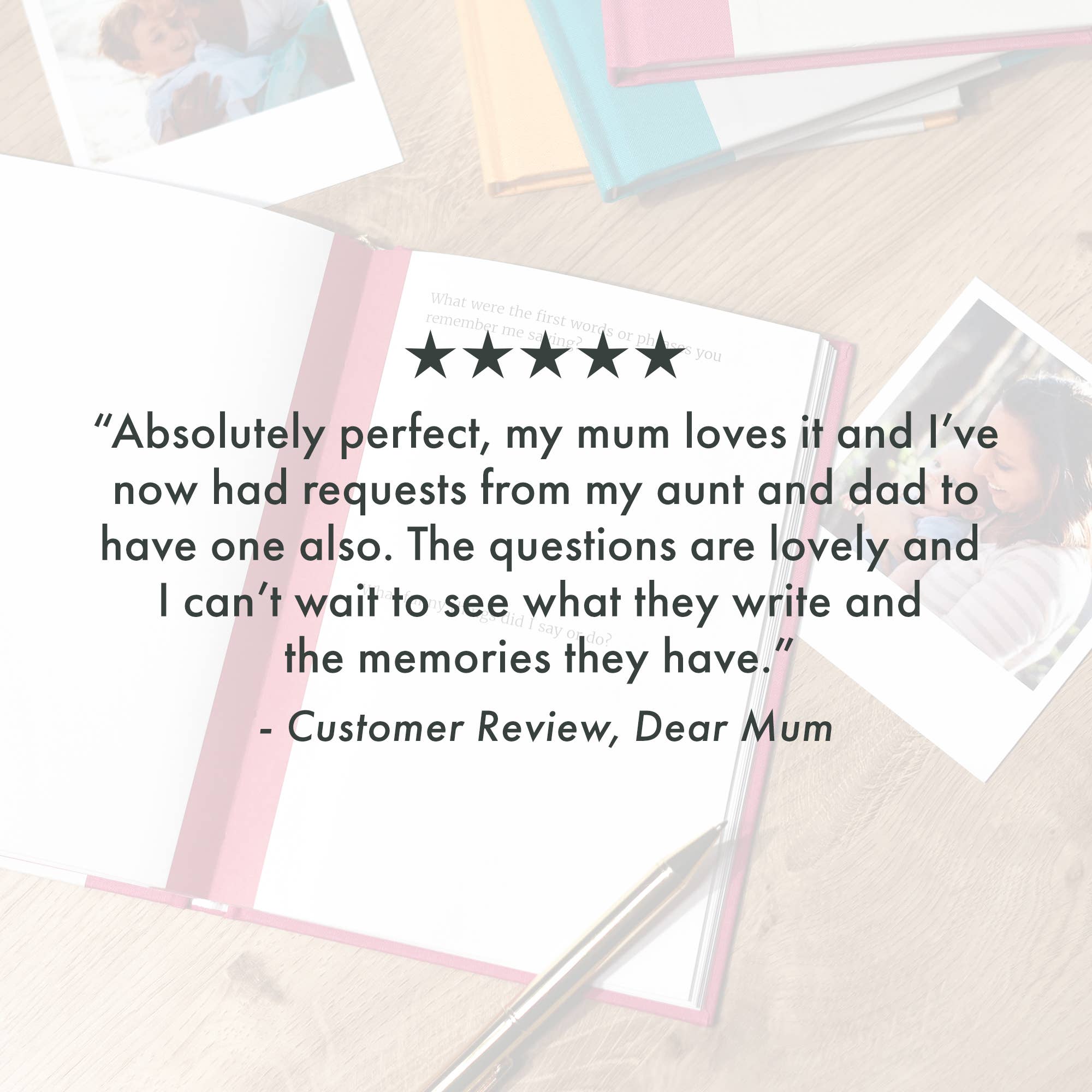 FROM YOU TO ME Gifts – wholesale Journal/diary – Dear Mum Memory Journal | Heartfelt Gift for Mum6