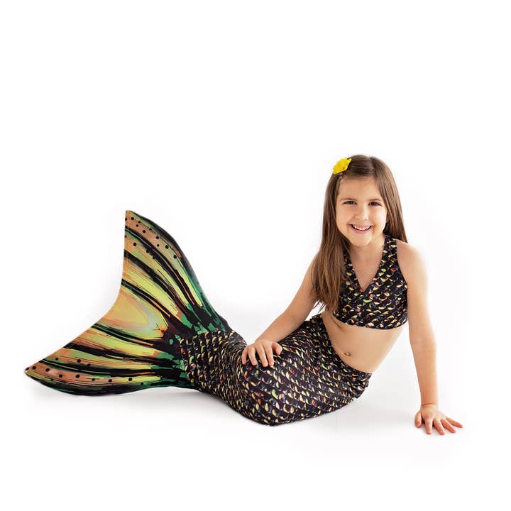 Sun Tail Mermaid – wholesale Beach/pool toy – Child & baby – Sea Monster Mermaid Tail + Monofin Set for kids, girls, teens, and women (pool toy)