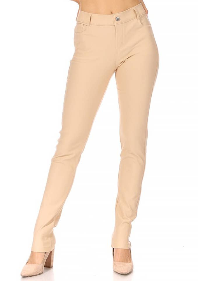 MOA COLLECTION - Wholesale Pants - Women's - Women's Casual Comfy Slim Pocket Jeggings Jeans Pants