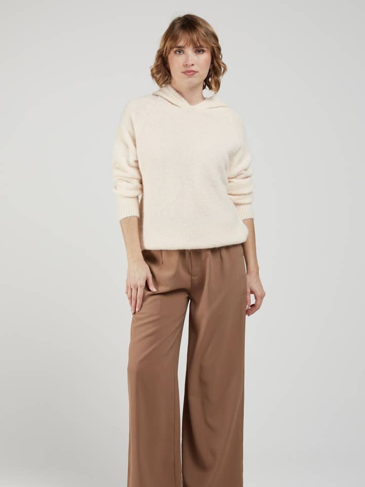 ANDER - weite, fließende Hose - Schwarz & Mokka für den Großhandel von Andy & Lucy