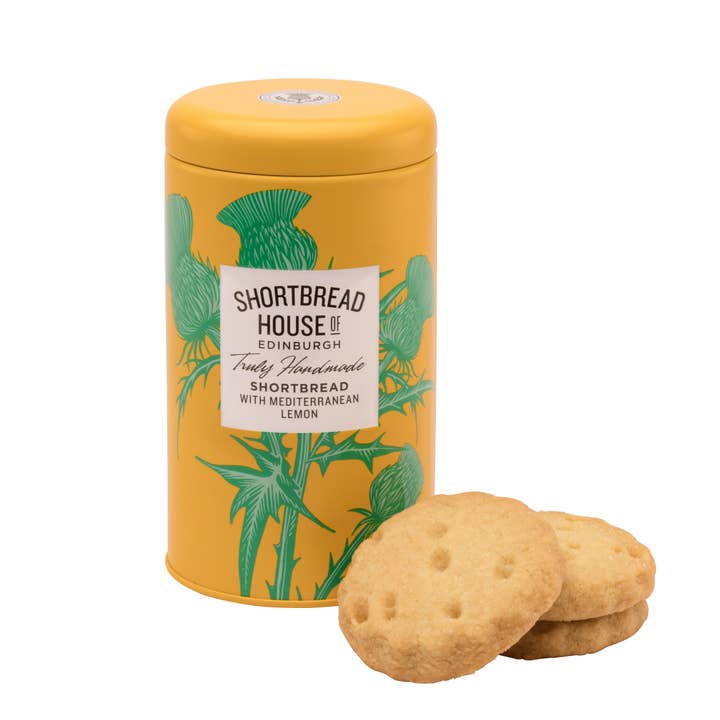 Shortbread House of Edinburgh - Wholesale Cookie - Shortbread House Mediterranean Lemon Biscuit Tin 140g MP12
