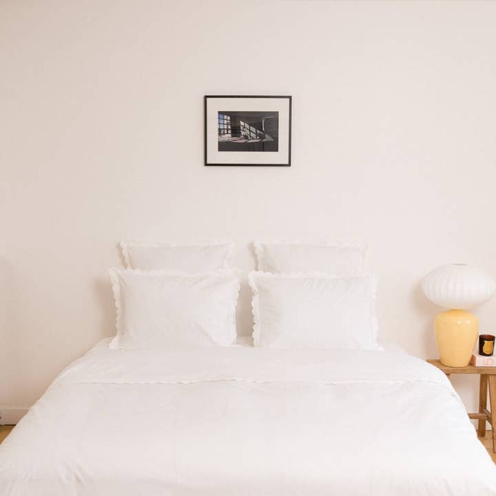 Tomète - Wholesale Fitted Sheet - The white cotton percale fitted sheet1