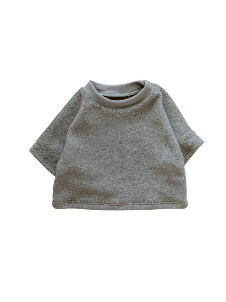 T-shirt oversize en éponge / Sauge pour la vente par PETITE EvelinaApparel