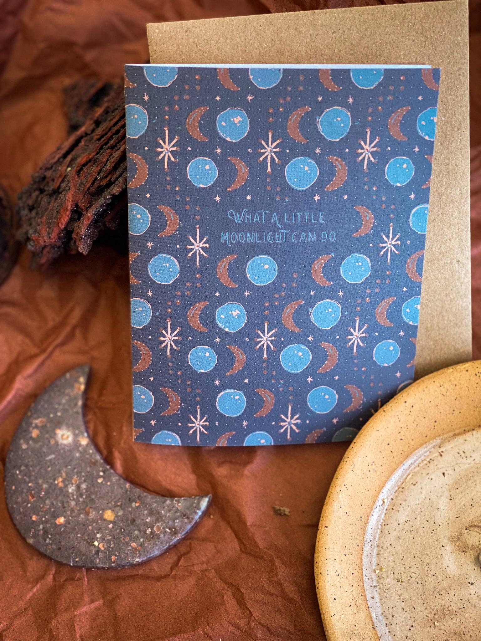 re:mused studio - Vente Carte de vœux classique - Carte de vœux A2 Un peu de clair de lune2