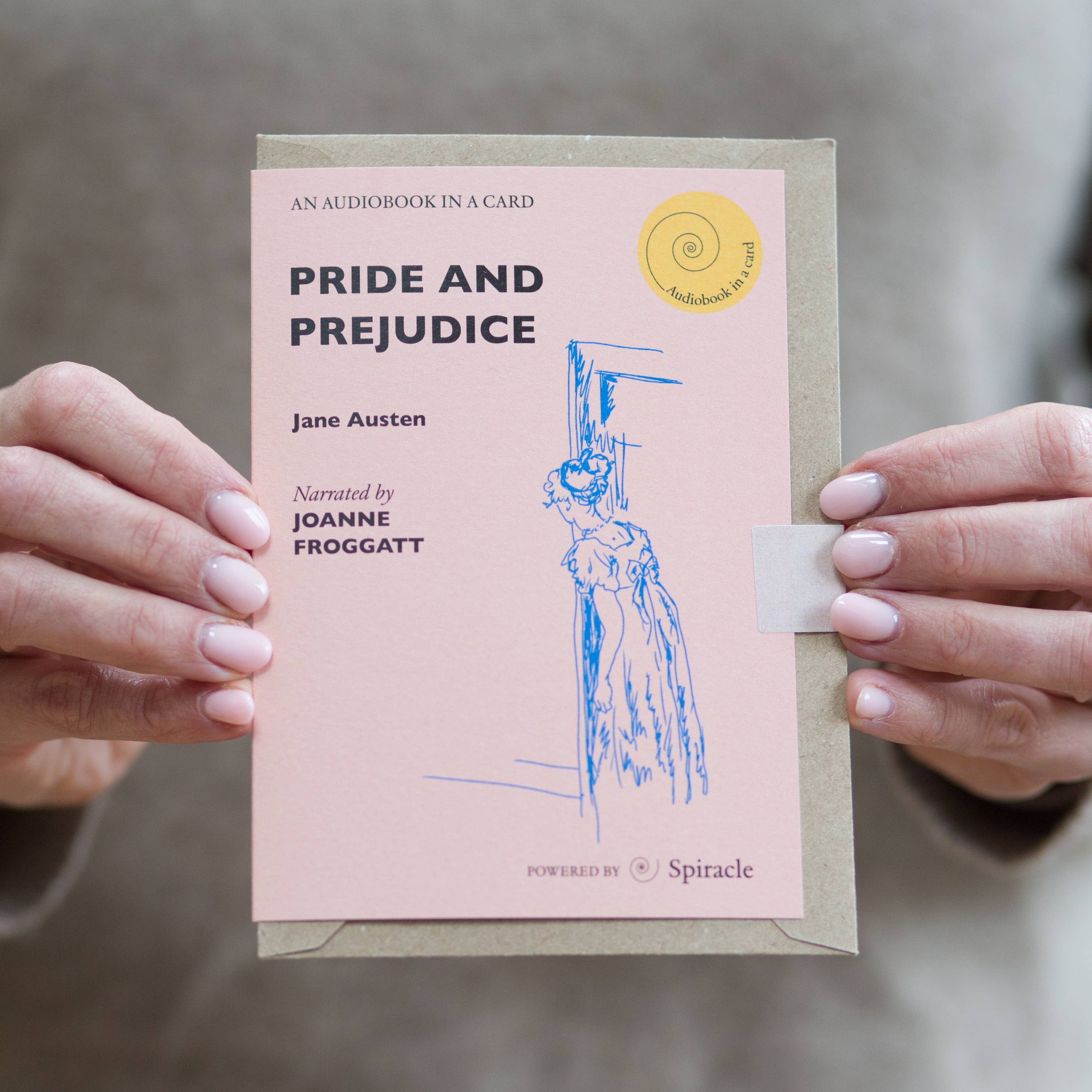 Spiracle Audiobooks – wholesale Everyday greeting card – Jane Austen’s Pride and Prejudice Audiobook Gift4