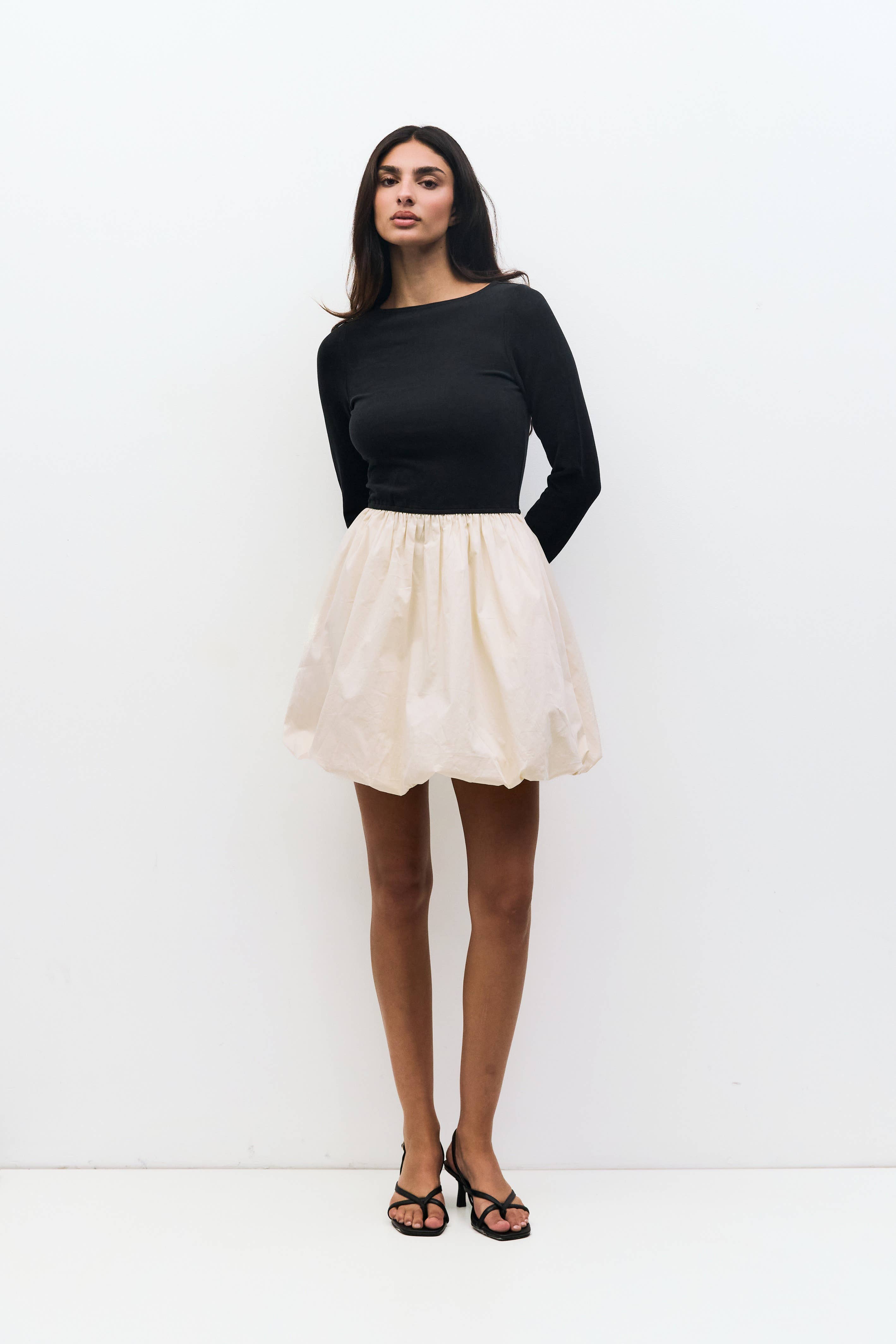 All Row - Wholesale Dress - Women's - The Yasmin Dress | Long Sleeve Mini Bubble Dress