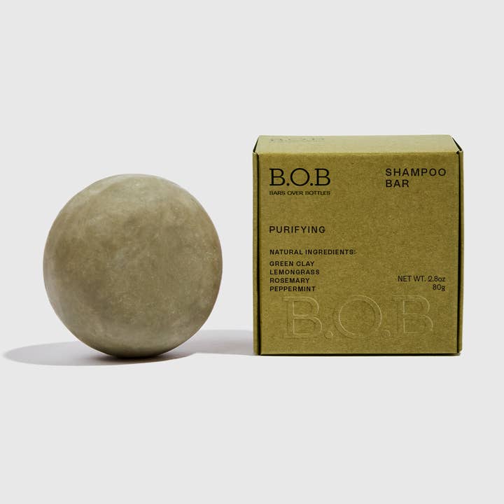 Purifying Shampoo Bar | Vegan | Plastic-free | Natural for wholesale by B.O.B Bars Over Bottles